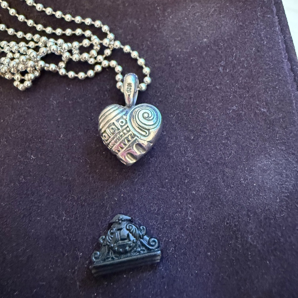 Silver Heart Pendant Necklace -Lagos